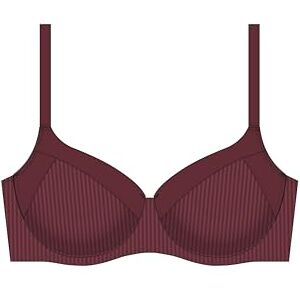 DORINA Dámská Carmen-Light Padded Demi podprsenka s kompletním zakrytím (balení 1 ks), Bordó, 90C DORINA Dámská Carmen-Light Padded Demi podprsenka s kompletním zakrytím (balení 1 ks), Bordó, 90C