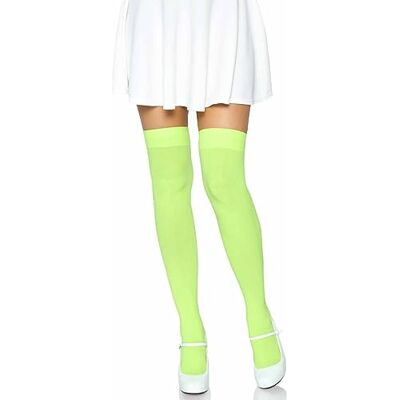 Leg Avenue Dámské Solid Hue punčochy pro výšku stehna, 40 den, neonová, jedna velikost Leg Avenue Dámské Solid Hue punčochy pro výšku stehna, 40 den, neonová, jedna velikost