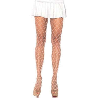Leg Avenue Dámské punčochové kalhoty s diamantem z materiálu Spandex, bílá, Jednotná velikost Leg Avenue Dámské punčochové kalhoty s diamantem z materiálu Spandex, bílá, Jednotná velikost