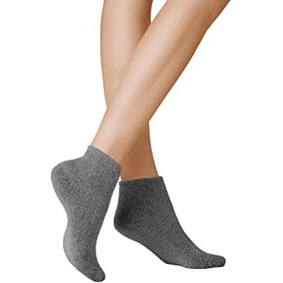 KUNERT Dámské ponožky Sneaker Homesocks bez gumových nití, Carbone KUNERT Dámské ponožky Sneaker Homesocks bez gumových nití, Carbone