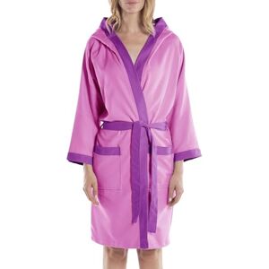 Caleffi Župan dámský a pánský, župan z mikrovlákna, s kapucí, 170 g/m², absorpční, komfortní, odolný, snadno se pere a suší. Model: Tecno Bicolor, M, Zyklam. Caleffi Župan dámský a pánský, župan z mikrovlákna, s kapucí, 170 g/m², absorpční, komfortní, odolný, snadno se pere a suší. Model: Tecno Bicolor, M, Zyklam.