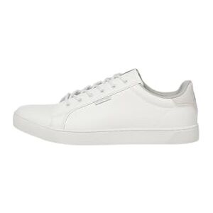 JACK & JONES Pánské tenisky umělá kůže, Jasně bílá, 45 EU JACK & JONES Pánské tenisky umělá kůže, Jasně bílá, 45 EU