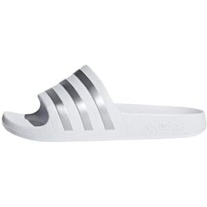 adidas Unisex dětské Adilette Aqua koupací sandály dětské, Cloud White Silver Met Cloud White, 28 EU adidas Unisex dětské Adilette Aqua koupací sandály dětské, Cloud White Silver Met Cloud White, 28 EU