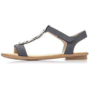 Rieker Dámské klasické sandály 64265, dámské sandály, Modrý Pacifik Nightblue námořnická modř, 36 EU Rieker Dámské klasické sandály 64265, dámské sandály, Modrý Pacifik Nightblue námořnická modř, 36 EU