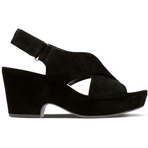 Clarks Dámské páskové sandály Maritsa Lara, Černá Black Suede, 39 EU Clarks Dámské páskové sandály Maritsa Lara, Černá Black Suede, 39 EU