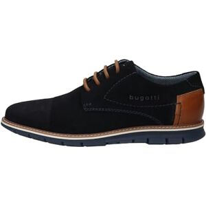 Bugatti Pánské módní polobotky Suede Lace-up ze svrchního materiálu z pravé nubukové a hladké kůže, tmavě modrá, 41 EU Bugatti Pánské módní polobotky Suede Lace-up ze svrchního materiálu z pravé nubukové a hladké kůže, tmavě modrá, 41 EU
