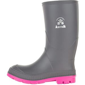 Kamik Unisex Dětské gumové holínky Stomp, Šedá Charcoal Magenta Chm, 25 EU Kamik Unisex Dětské gumové holínky Stomp, Šedá Charcoal Magenta Chm, 25 EU