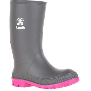 Kamik Unisex Dětské gumové holínky Stomp, Šedá Charcoal Magenta Chm, 25 EU Kamik Unisex Dětské gumové holínky Stomp, Šedá Charcoal Magenta Chm, 25 EU