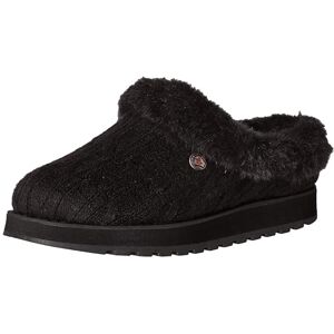 Skechers Dámské Keepsakes-Ice Angel Slipper, Black Cable pletený svetr Faux Fur Trim Skechers Dámské Keepsakes-Ice Angel Slipper, Black Cable pletený svetr Faux Fur Trim