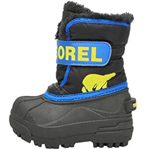 Sorel Snow Commander nepromokavé vysoké boty do sněhu pro děti, Schwarz Black X Super Blue Toddler Sorel Snow Commander nepromokavé vysoké boty do sněhu pro děti, Schwarz Black X Super Blue Toddler
