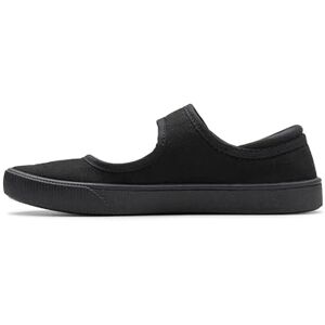 Clarks Dívčí Hopper Go uzavřené baleríny, Black Fabric Clarks Dívčí Hopper Go uzavřené baleríny, Black Fabric