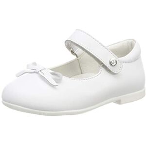 Naturino Baletní baletky z telecí kůže s mašlí, Bílá Bianco 0n01 Naturino Baletní baletky z telecí kůže s mašlí, Bílá Bianco 0n01