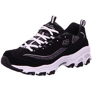 Skechers D'Lites Fresh Start šněrovací tenisky pro dámy s paměťovou pěnou módní boty černá/bílá EU, Black Trubuck Black Gray Mesh White Trim, 36 EU Skechers D'Lites Fresh Start šněrovací tenisky pro dámy s paměťovou pěnou módní boty černá/bílá EU, Black Trubuck Black Gray Mesh White Trim, 36 EU