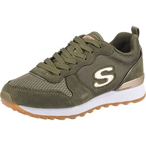 Skechers OG 85-Goldn Gurl, Olive Suede Nylon Mesh Rose Gold Trim, 36 EU Skechers OG 85-Goldn Gurl, Olive Suede Nylon Mesh Rose Gold Trim, 36 EU