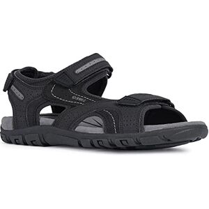 Geox Pánské páskové sandály Uomo Sandal Strada D, Černá (black stone) Geox Pánské páskové sandály Uomo Sandal Strada D, Černá (black stone)