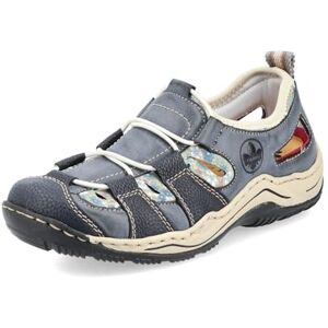 Rieker Dámské nízké tenisky L0539, dámské polobotky, volná vložka, modrá 14 Rieker Dámské nízké tenisky L0539, dámské polobotky, volná vložka, modrá 14