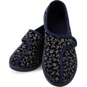 Performance Health Patterned Slippers pro dámy, velikost 5, modré, komfortní pantofle s širokým otevíráním pro muže nebo patu, komfortní boty pro nošení kolem domu Performance Health Patterned Slippers pro dámy, velikost 5, modré, komfortní pantofle s širokým otevíráním pro muže nebo patu, komfortní boty pro nošení kolem domu