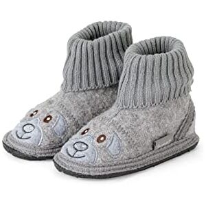 Sterntaler Unisex dětský medvěd ploché domácí boty, Středně šedá Sterntaler Unisex dětský medvěd ploché domácí boty, Středně šedá