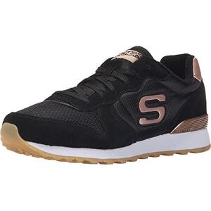 Skechers Dámské Og 85 Goldn Gurl Trainers, Black Suede/ Nylon/ Mesh/ Rose Gold Trim, 41 EU Skechers Dámské Og 85 Goldn Gurl Trainers, Black Suede/ Nylon/ Mesh/ Rose Gold Trim, 41 EU