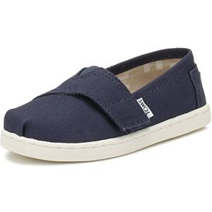 TOMS Unisex Alpargata dětské ploché pantofle, Námořnická modrá TOMS Unisex Alpargata dětské ploché pantofle, Námořnická modrá