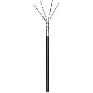 Goobay 57295 CAT 5e Outdoor síťový kabel, F/UTP, černý Goobay 57295 CAT 5e Outdoor síťový kabel, F/UTP, černý