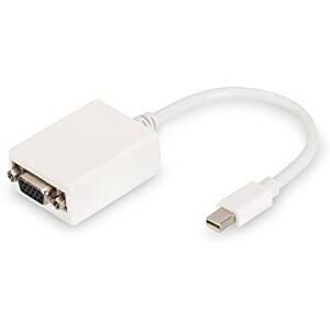 Digitus Mini DisplayPort grafický adaptér, mDP k VGA, Full HD 60Hz, 1920 x 1080 pixelů, bílá Digitus Mini DisplayPort grafický adaptér, mDP k VGA, Full HD 60Hz, 1920 x 1080 pixelů, bílá