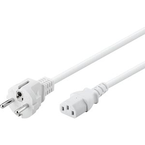 Goobay 96041 Kabel pro studené spotřebiče 5 m / C13 zásuvka pro studené spotřebiče & síťová zástrčka s ochranným kontaktem / univerzální napájecí kabel na monitor / C13 síťový kabel / bílá / 5 m Goobay 96041 Kabel pro studené spotřebiče 5 m / C13 zásuvka pro studené spotřebiče & síťová zástrčka s ochranným kontaktem / univerzální napájecí kabel na monitor / C13 síťový kabel / bílá / 5 m