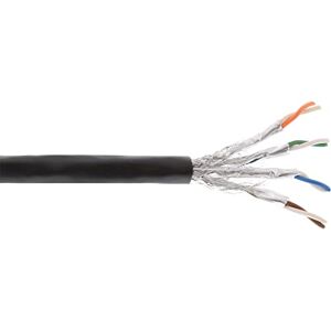InLine 70050P vnější instalační kabel Cat.7a, S/FTP (PiMF) 4x2x0,58 AWG23, 1200MHz, PE plášť černý, 50 m InLine 70050P vnější instalační kabel Cat.7a, S/FTP (PiMF) 4x2x0,58 AWG23, 1200MHz, PE plášť černý, 50 m