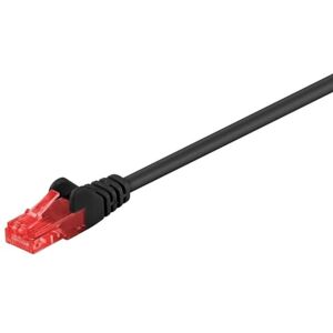 Goobay 95667 CAT 6 Patchkabel, U/UTP, Schwarz, CCA Kupfergemisch Goobay 95667 CAT 6 Patchkabel, U/UTP, Schwarz, CCA Kupfergemisch