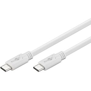 Goobay 67194 USB C Kabel 1m 3.2 Gen. 1 / 60W Handykabel / USB C auf USB C Ladekabel 5 Gbits SuperSpeed / USB Type C Handy Samsung Xiaomi Sony / Weiß / 1 Meter Goobay 67194 USB C Kabel 1m 3.2 Gen. 1 / 60W Handykabel / USB C auf USB C Ladekabel 5 Gbits SuperSpeed / USB Type C Handy Samsung Xiaomi Sony / Weiß / 1 Meter