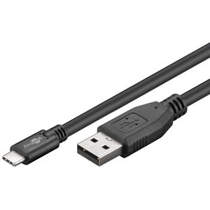 Goobay 55466 USB A na USB C kabel 1 m / kabel k mobilnímu telefonu 480 Mbits / nabíjecí kabel USB 2. 0 k USB typu C kabel adaptéru 5V 3A / Samsung Galaxy & iPhone / černý / 1 metr Goobay 55466 USB A na USB C kabel 1 m / kabel k mobilnímu telefonu 480 Mbits / nabíjecí kabel USB 2. 0 k USB typu C kabel adaptéru 5V 3A / Samsung Galaxy & iPhone / černý / 1 metr