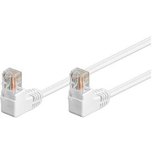 Goobay 96069 CAT 5e propojovací kabel, 2x 90° závit, U/UTP, bílý Goobay 96069 CAT 5e propojovací kabel, 2x 90° závit, U/UTP, bílý