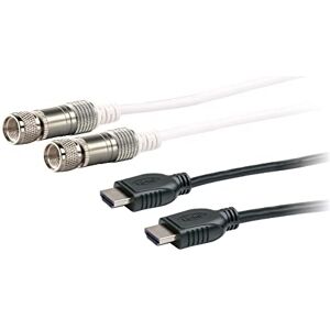 SCHWAIGER HDTV SAT připojovací sada s 1x High-Speed-HDMI kabel s Ethernetem, 1,5 m, černá & 1x SAT připojovací kabel 110 dB, 1,5 m, bílý SCHWAIGER HDTV SAT připojovací sada s 1x High-Speed-HDMI kabel s Ethernetem, 1,5 m, černá & 1x SAT připojovací kabel 110 dB, 1,5 m, bílý