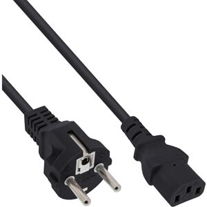 InLine ® Síťový kabel, ochranný kontakt rovný na zástrčce pro studená zařízení C13, 5 m, černý InLine ® Síťový kabel, ochranný kontakt rovný na zástrčce pro studená zařízení C13, 5 m, černý