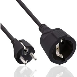 InLine Prodlužovací kabel s ochranným kontaktem CEE 7/7 pro vnitřní použití, GS certifikovaný s dětskou pojistkou, 230 V, H05VV-F3G1,5, 2 m, černý, 16402 InLine Prodlužovací kabel s ochranným kontaktem CEE 7/7 pro vnitřní použití, GS certifikovaný s dětskou pojistkou, 230 V, H05VV-F3G1,5, 2 m, černý, 16402