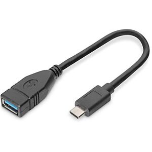 Digitus USB 3. 0 připojovací kabel 0. 2m kabel adaptéru USB typ C na USB typ A OTG Super-Speed 5 GBit/s černý, AK-300315-001-S Digitus USB 3. 0 připojovací kabel 0. 2m kabel adaptéru USB typ C na USB typ A OTG Super-Speed 5 GBit/s černý, AK-300315-001-S