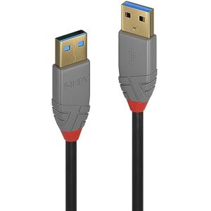 LINDY 36752 2m USB 3.0 Typ A Kabel, Anthra Line LINDY 36752 2m USB 3.0 Typ A Kabel, Anthra Line