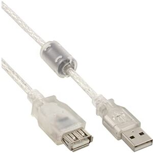 InLine 34610Q USB 2.0 prodloužení, konektor / zdířka, typ A, transparentní, s feritovým jádrem, 1 m InLine 34610Q USB 2.0 prodloužení, konektor / zdířka, typ A, transparentní, s feritovým jádrem, 1 m