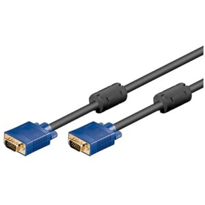 Goobay 93378 VGA na VGA kabel 10 m / kabel monitoru / Full HD SVGA kabel k obrazovce / VGA konektor 15pólový pozlacený / 2x feritové jádro monitor kabel / modrá / 10 metrů Goobay 93378 VGA na VGA kabel 10 m / kabel monitoru / Full HD SVGA kabel k obrazovce / VGA konektor 15pólový pozlacený / 2x feritové jádro monitor kabel / modrá / 10 metrů