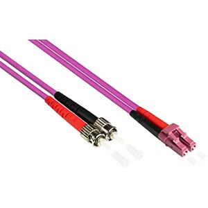 Good Connections propojovací kabel LWL Duplex OM4 (Multimode, 50/125) LC/ST, 2 m, ® Good Connections propojovací kabel LWL Duplex OM4 (Multimode, 50/125) LC/ST, 2 m, ®