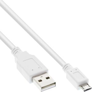InLine 31720W Micro-USB 2. 0 kabel, USB-A konektor na Micro-B konektor, bílý, 2 m InLine 31720W Micro-USB 2. 0 kabel, USB-A konektor na Micro-B konektor, bílý, 2 m
