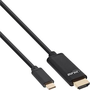 InLine 64112 USB displej kabel, USB typ C konektor k HDMI konektoru (DP Alt Mode), 4K2K, černý, 2 m InLine 64112 USB displej kabel, USB typ C konektor k HDMI konektoru (DP Alt Mode), 4K2K, černý, 2 m