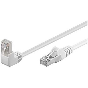 Goobay 94178 CAT.5e F/UTP patch kabel 90° úhel nahoru, rovný / nahoře úhlový síťový kabel, dvojitě stíněný, 1 metr, bílý Goobay 94178 CAT.5e F/UTP patch kabel 90° úhel nahoru, rovný / nahoře úhlový síťový kabel, dvojitě stíněný, 1 metr, bílý