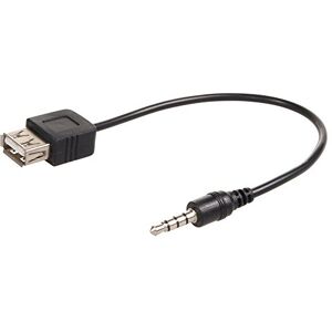 Maclean MCTV-693 Kabel Jack 3,5 mm OTG (On-The-Go) adaptér USB Host High Speed Auto AUX zdířka černá Female kabelový adaptér audio Maclean MCTV-693 Kabel Jack 3,5 mm OTG (On-The-Go) adaptér USB Host High Speed Auto AUX zdířka černá Female kabelový adaptér audio