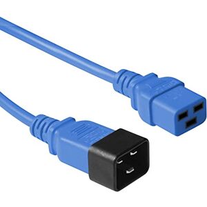 ACT Kabel pro studené spotřebiče prodloužení 0,6 m, zdířka C19 na zástrčku C20, IEC 60320 síťový kabel – AK5092 modrá ACT Kabel pro studené spotřebiče prodloužení 0,6 m, zdířka C19 na zástrčku C20, IEC 60320 síťový kabel – AK5092 modrá