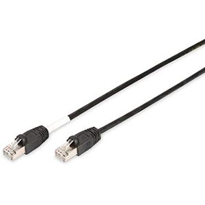 Digitus LAN kabel Cat 6 – 10 m – Outdoor síťový kabel – 1 Gbit/s – 250 MHz – S/FTP pojivo – PoE+ & RJ45 – odolný vůči UV záření – vnější plášť LDPE – kompatibilní s Cat 6A – černý Digitus LAN kabel Cat 6 – 10 m – Outdoor síťový kabel – 1 Gbit/s – 250 MHz – S/FTP pojivo – PoE+ & RJ45 – odolný vůči UV záření – vnější plášť LDPE – kompatibilní s Cat 6A – černý