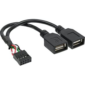 InLine 33440M USB 2. 0 adaptérový kabel, 2x zdířka A na připojení sloupku, 1 kus InLine 33440M USB 2. 0 adaptérový kabel, 2x zdířka A na připojení sloupku, 1 kus