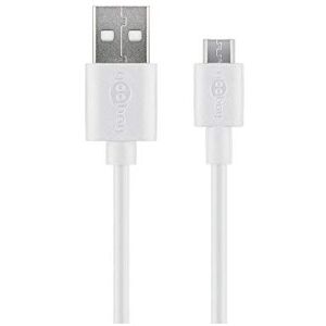 Goobay 77527 Micro USB rychlonabíjení a synchronizační kabel pro zařízení Android, bílý Goobay 77527 Micro USB rychlonabíjení a synchronizační kabel pro zařízení Android, bílý