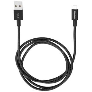 Verbatim Micro USB synchronizační a nabíjecí kabel, robustní a flexibilní USB kabel, s ochranou proti zlomení, 100 cm, černý Verbatim Micro USB synchronizační a nabíjecí kabel, robustní a flexibilní USB kabel, s ochranou proti zlomení, 100 cm, černý