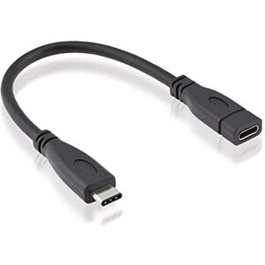 ROLINE USB 3.2 Gen 2 typ C prodlužovací kabel, C-C, ST/BU, černý, 0,15 m ROLINE USB 3.2 Gen 2 typ C prodlužovací kabel, C-C, ST/BU, černý, 0,15 m